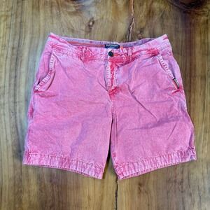 Superdry Mens Shorts 34 Cotton Flat Front Casual H3-13